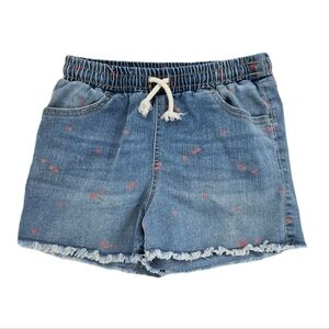 Art Class Girls Cherry Print Denim Shorts Medium (7/8)